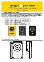 Vingtor Stentofon Turbine Compact Analog TCAS Series Mounting Manual предпросмотр