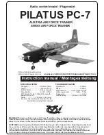 Предварительный просмотр 1 страницы Vinh Quang PILATUS PC-7 Instruction Manual