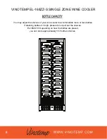 Preview for 8 page of Vinotemp EL-168ZZ-S Owner'S Manual