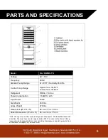 Preview for 9 page of Vinotemp element EL-100WBC-TS Owner'S Manual