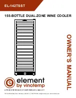 Vinotemp Element EL-142TSST Owner'S Manual preview