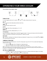 Предварительный просмотр 10 страницы Vinotemp Element EL-142TSST Owner'S Manual