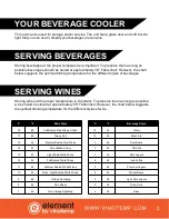 Preview for 3 page of Vinotemp Element EL-168WCBC-L Owner'S Manual