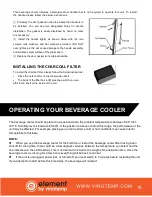 Preview for 11 page of Vinotemp Element EL-168WCBC-L Owner'S Manual