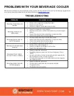 Preview for 15 page of Vinotemp Element EL-168WCBC-L Owner'S Manual