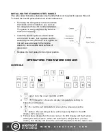 Preview for 10 page of Vinotemp element EL-168WCGM Owner'S Manual