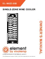 Vinotemp Element EL-168ZZ-SSD Owner'S Manual preview