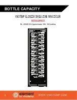 Предварительный просмотр 8 страницы Vinotemp element EL-200ZZ-B Owner'S Manual