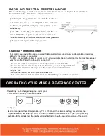 Предварительный просмотр 11 страницы Vinotemp element EL-24THWB Owner'S Manual