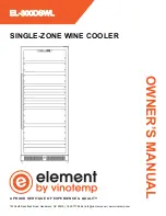 Vinotemp Element EL-300DSWL Owner'S Manual preview