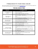 Preview for 15 page of Vinotemp Element EL-300DSWL Owner'S Manual