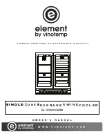 Vinotemp Element EL-30SWCB2D Owner'S Manual предпросмотр