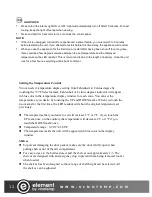 Preview for 12 page of Vinotemp Element EL-30SWCB2D Owner'S Manual