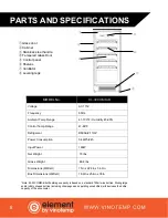 Preview for 8 page of Vinotemp Element EL-32COMM-B Owner'S Manual