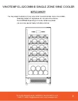 Preview for 9 page of Vinotemp Element EL-32COMM-B Owner'S Manual