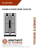 Preview for 1 page of Vinotemp Element EL-36TD180 Owner'S Manual