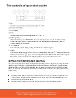 Preview for 11 page of Vinotemp element EL-40WCST Owner'S Manual