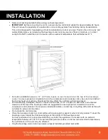 Предварительный просмотр 9 страницы Vinotemp element EL-46WCBC-L Owner'S Manual