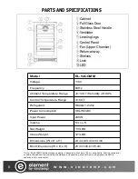 Preview for 8 page of Vinotemp element EL-54COMM Owner'S Manual