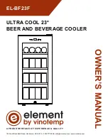 Vinotemp Element EL-BF23F Owner'S Manual preview