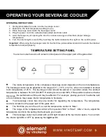 Предварительный просмотр 10 страницы Vinotemp Element EL-BF23F Owner'S Manual