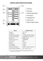 Предварительный просмотр 8 страницы Vinotemp Element EL-BWC102-02 Owner'S Manual