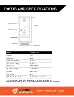 Preview for 7 page of Vinotemp element EL-WCU113-03 Owner'S Manual