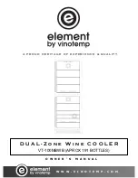 Vinotemp element VT-100MBWB Owner'S Manual предпросмотр