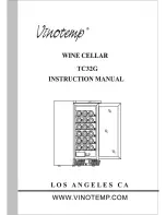 Vinotemp TC32G Instruction Manual preview