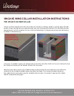 Preview for 1 page of Vinotemp VINCAVE 200 Installation Instructions