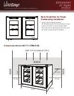 Предварительный просмотр 2 страницы Vinotemp VT-12TSMD-2Z Installation Manual