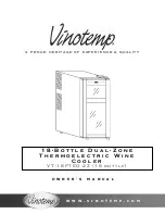 Preview for 1 page of Vinotemp VT-18PTED - 2Z Owner'S Manual