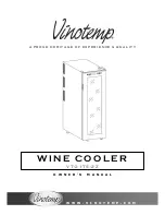 Vinotemp VT-21TS-2Z Owner'S Manual preview