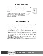 Предварительный просмотр 8 страницы Vinotemp VT-38 Owner'S Manual