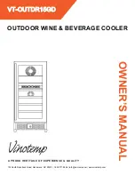 Предварительный просмотр 1 страницы Vinotemp VT-OUTDR15GD Owner'S Manual