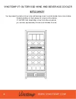 Предварительный просмотр 8 страницы Vinotemp VT-OUTDR15GD Owner'S Manual