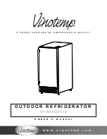 Vinotemp VT-REFOUT15 Owner'S Manual preview