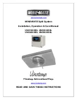 Vinotemp WINE-MATE VINO-1500SSL Installation & Operation Manual preview