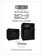 Vinotemp WINE-MATE WM-1500HZD Installation, Use & Care Manual preview