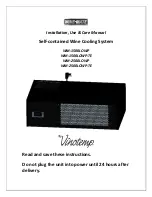 Preview for 1 page of Vinotemp WINE-MATE WM-1500LOWP Installation, Use & Care Manual