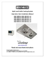 Preview for 1 page of Vinotemp WINE-MATE WM-1500SSL Operation Care Installation Manual