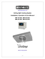 Preview for 1 page of Vinotemp WINE-MATE WM-1520SSL Installation, Operation & Care Manual