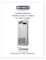 Vinotemp Wine-Mate WM-1520SSW Installation, Operation & Care Manual preview