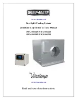 Предварительный просмотр 1 страницы Vinotemp WINE-MATE WM-2500SSH Installation, Operation & Care Manual