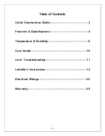 Preview for 3 page of Vinotemp WINE-MATE WM-2500SSR Operation Care Installation Manual