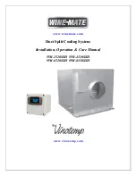 Vinotemp WINE-MATE WM-2520SSH Installation, Operation & Care Manual preview