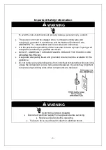 Preview for 2 page of Vinotemp WINE-MATE WM-2520SSL Operation Care Installation Manual