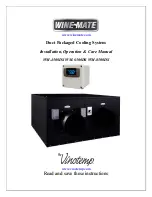 Vinotemp WINE-MATE WM-4500DS Installation, Operation & Care Manual предпросмотр