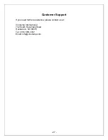 Preview for 28 page of Vinotemp WINE-MATE WM-4500DS Operation Care Installation Manual