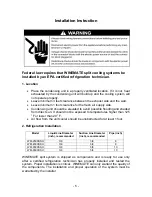 Предварительный просмотр 6 страницы Vinotemp WINE-MATE WM-4500SSH Installation, Operation & Care Manual